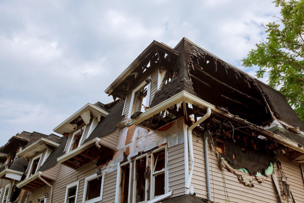 home destroyed by storm